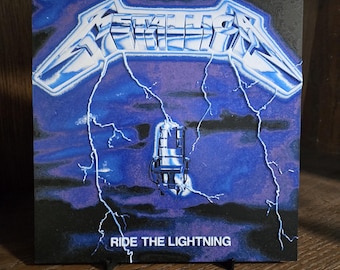 3D Metallica "Ride The Lightning" Album Art - Metalhead Gift