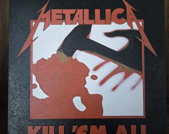 3D Metallica "Kill Em All" Album Art - Metalhead Gift