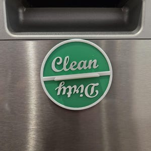 Clean Dirty Dishwasher Sign, Dirty Clean Dishwasher Magnet, House Warming Gift, Kitchen Magnet, Dishwasher Magnet, Dishwasher Sign