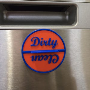 Clean Dirty Dishwasher Sign, Dirty Clean Dishwasher Magnet, House Warming Gift, Kitchen Magnet, Dishwasher Magnet, Dishwasher Sign