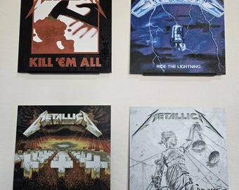 3D Metallica Album Art Box Set including ...And Justice For All, Metalhead Gift