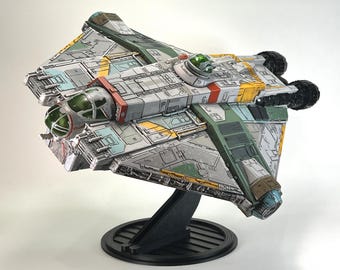 Micro Galaxy Squadron Stand for Ghost - 3D-Printed - Rotatable