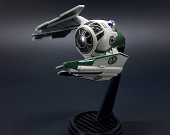 Yoda's Jedi Starfighter - Micro Galaxy Squadron Stand