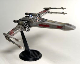 Micro Galaxy Squadron Stand for X-Wing (Closed Wings Configuration) - Rotatable Design