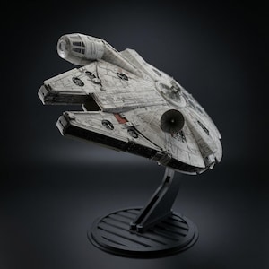 Millennium Falcon Flight Stand for Star Wars Micro Galaxy Squadron - Custom 3D-Printed - Rotatable
