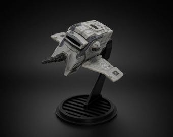 Star Wars Micro Galaxy Squadron INT-4 Stand | Rotatable 3D Printed Display