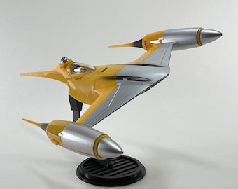 Star Wars Micro Galaxy Squadron Naboo N-1 Starfighter Rotatable Flight Stand