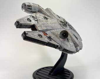 Millennium Falcon Flight Stand for Star Wars Micro Galaxy Squadron - Custom 3D-Printed - Rotatable