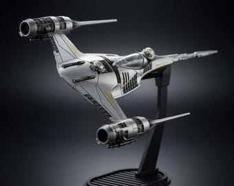 Mandalorian N1 Starfighter - Micro Galaxy Squadron Stand