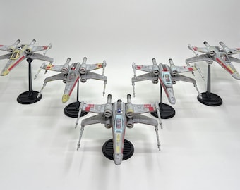 Star Wars Micro Galaxy Squadron X-Wing Flight Stand - Red Squadron 5-Pack