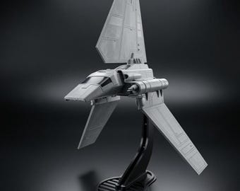 Imperial Shuttle Flight Stand for Star Wars Micro Galaxy Squadron - Custom 3D-Printed - Rotatable