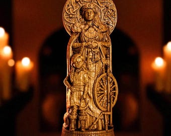 Frigg Statue, Frigg Goddess Statue, Norse Goddess Figure, Viking Statue, Norse Mythology, Norse Gods, Pagan Statue, Altar Figurine