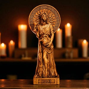 Sulis Minerva Statue, Sulis Minerva Roman Goddess, Roman Goddess Figure, Roman Mythology, Roman Gods, Roman Sculpture, Pagan Figurine