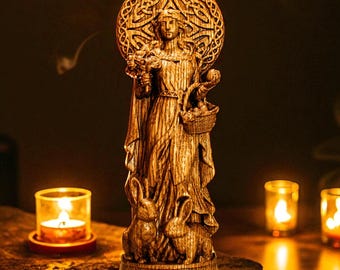 Ostara Statue, Goddess Ostara Figurine, Goddess of Spring, Embrace the Spring Equinox, Pagan Statue, Pagan Altar, Altar Figurine
