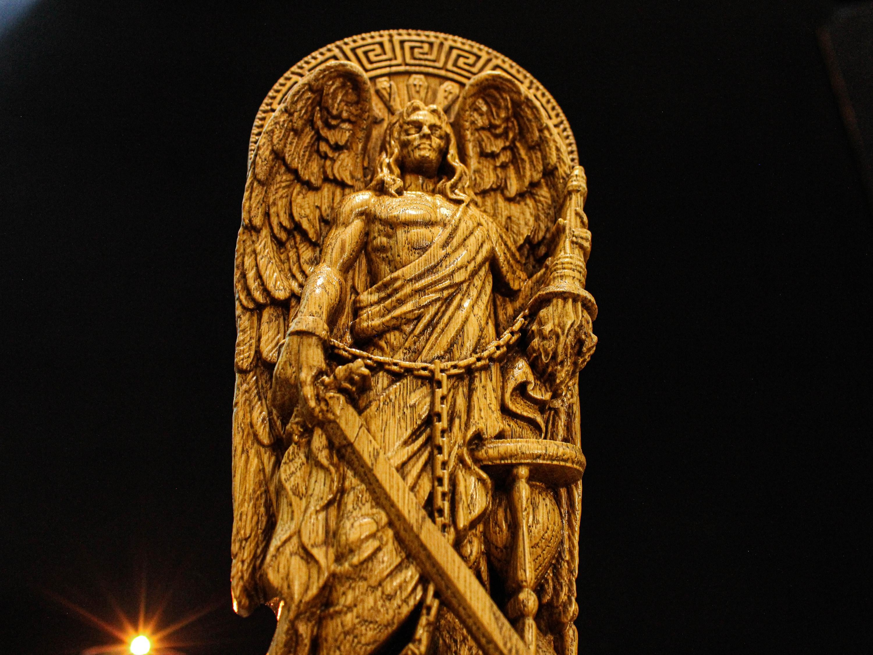 Thanatos Statue, Greek God Thanatos, Thanatos Altar Figure, Greek Altar ...