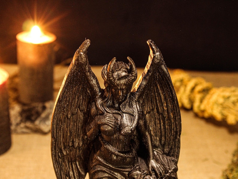 Wooden lilith figure