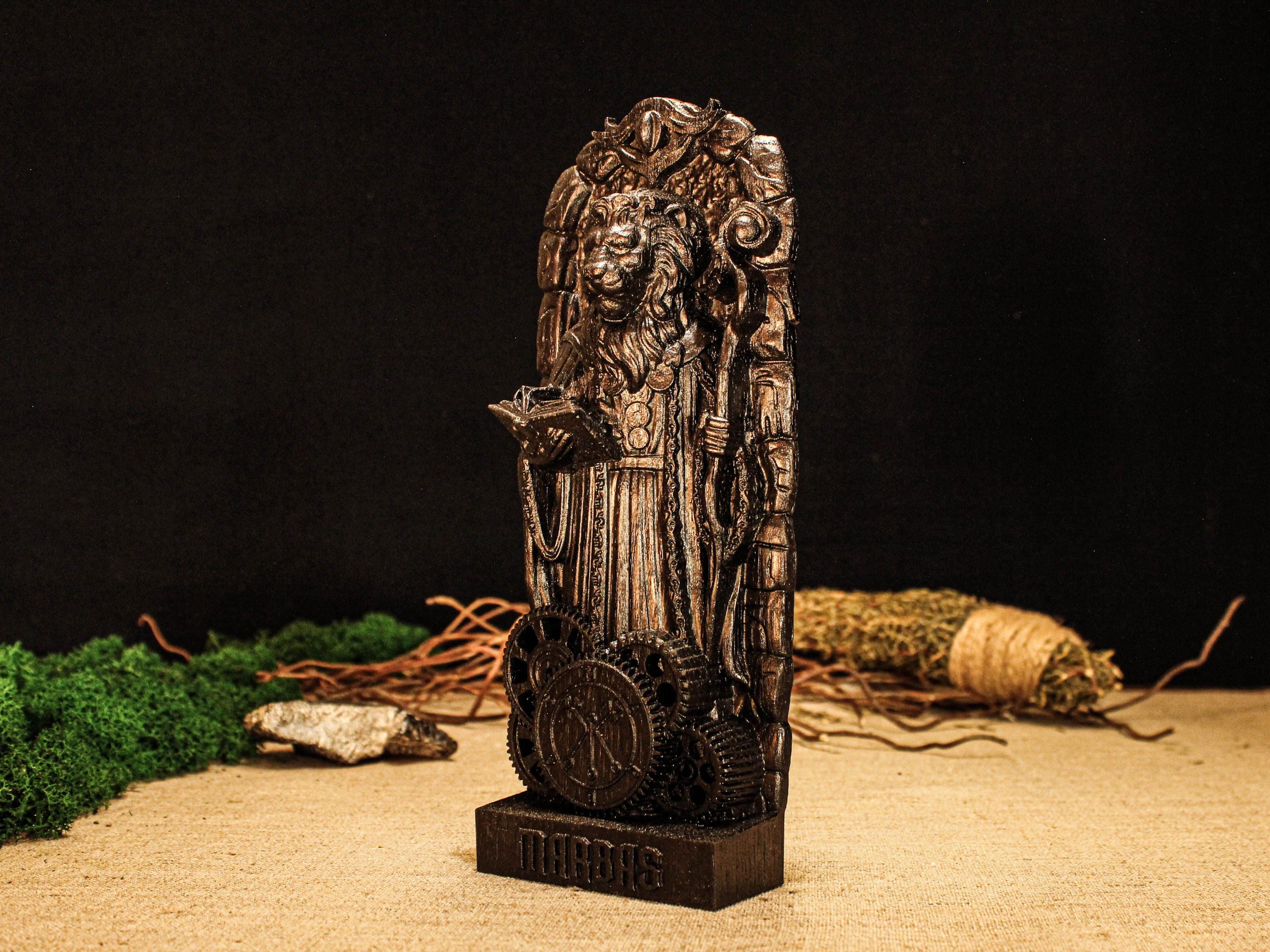 Black Marbas Statue, Marbas Goetia Figure, Occult Statue, Demon Statue ...