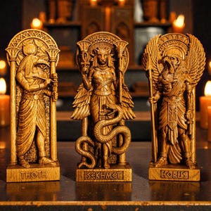 Custom Egyptian Gods Statue, Egyptian Altar Figure, Egyptian Mythology, Pagan Gods Figures, Pagan Altar, Egyptian Sculpture