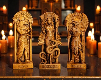 Custom Egyptian Gods Statue, Egyptian Altar Figure, Egyptian Mythology, Pagan Gods Figures, Pagan Altar, Egyptian Sculpture