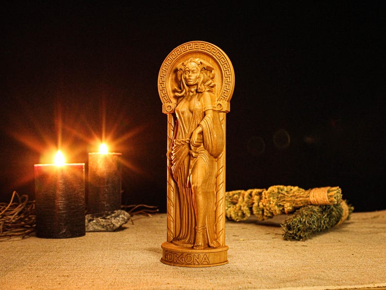 Greek goddess figure