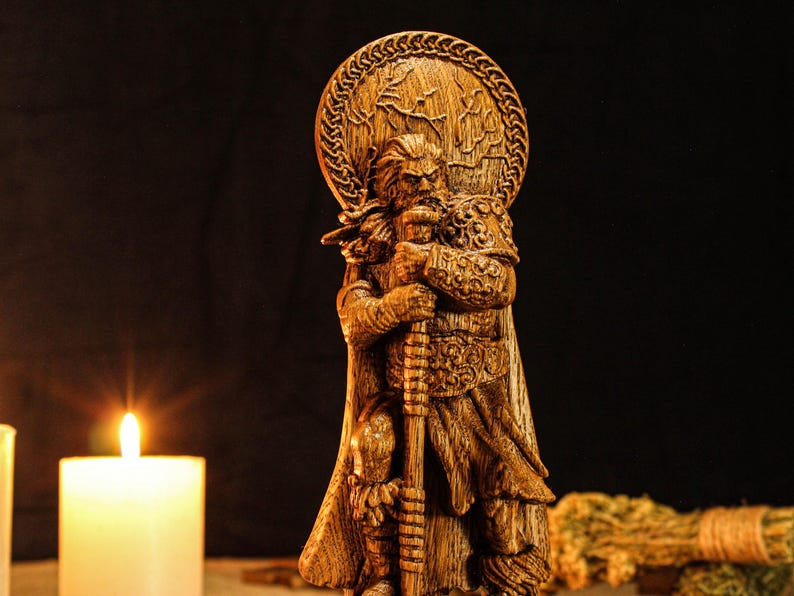 Pagan god statue