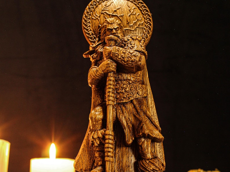 Custom viking statue
