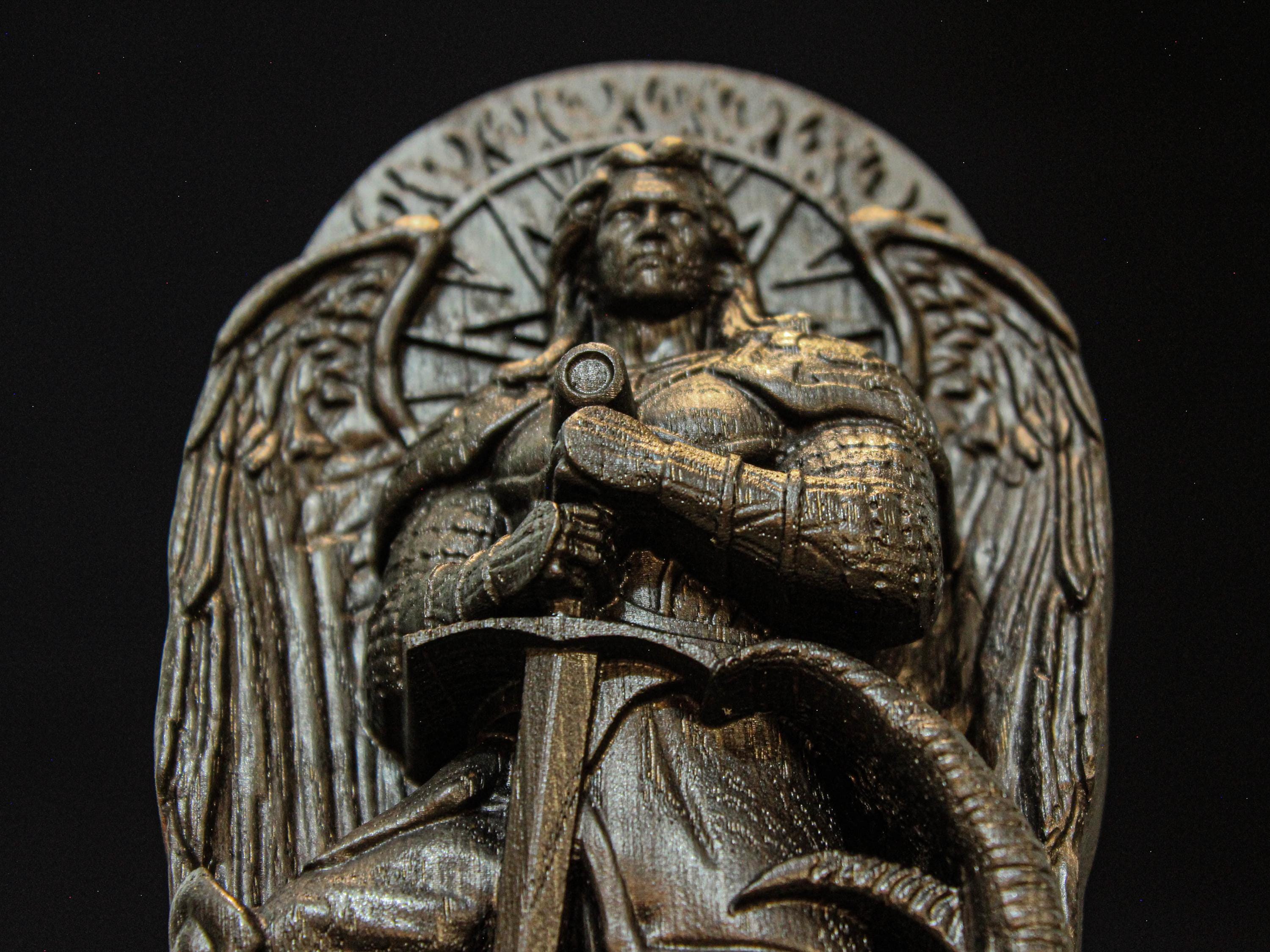Black Azazel Statue, Black Fallen Angel Statue, Azazel Goetia Figure ...