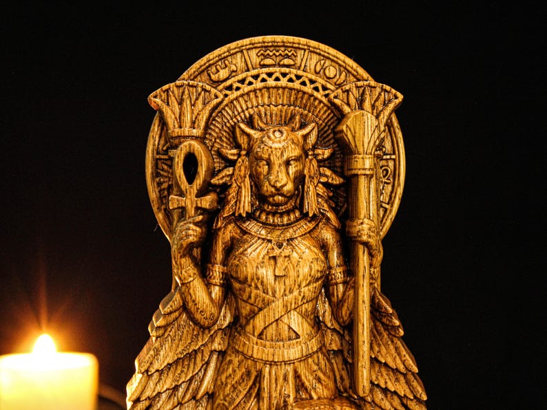 lion goddess figure