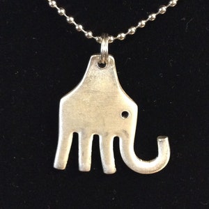Two Tine Twister Vintage Upcycled Silver Fork Pendant
