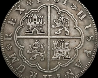 1776年 スペイン 8レアル「ピース・オブ・エイト」スペインドル銀貨