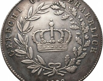 1826年 ドイツ - バイエルン ターラー - ルートヴィヒ1世 - コインの