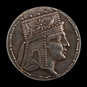 Ancient Seleucid Coin Replica Featuring Antiochus IV Epiphanes and Nike