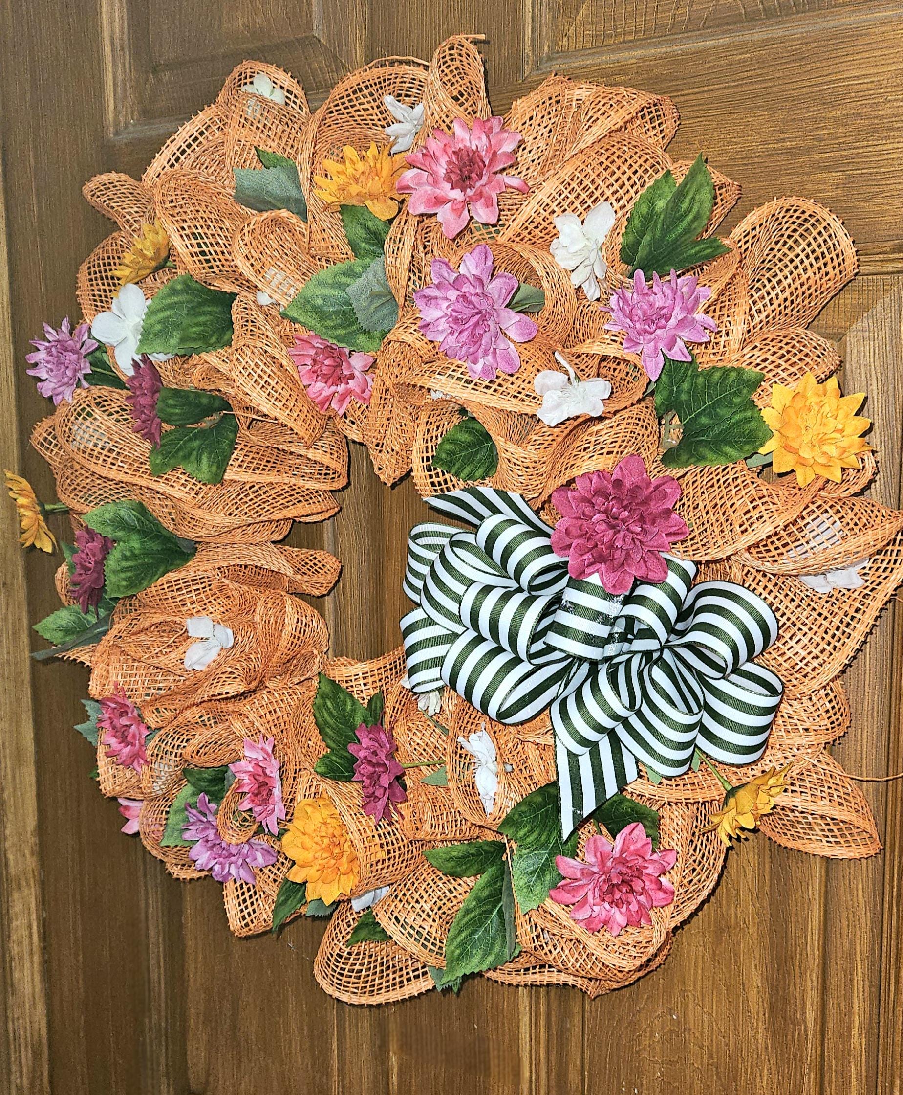 よ*☆様 アンティーク布花リース　手作り　手芸　巾80cm よ*☆様 アンティーク布花リース 手作り 手芸 巾80cm 3つの布パーツ