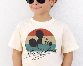 Disney Shirt Mickey Mouse Shirt Retro Mickey Mouse Shirt Disney Vacation Shirt Disneyland Mickey Shirt Magic Kingdom Kid Youth Toddler
