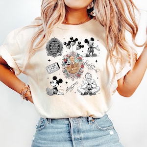 Vintage Walt Disney T-Shirt, Mickey Mouse Graphic Tee, Disneyland Founder Shirt, Retro Disney Theme Park Shirt, Disney Gift Idea