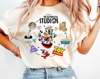 Disney Hollywood Studios Shirt, Park Map Tee, Mickey Minnie Toy Story Star Wars Shirt, Family Vacation Disney Tee, Magic Kingdom Style