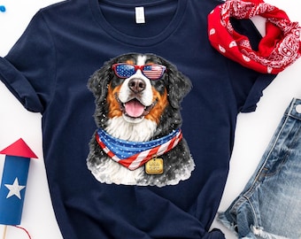 Bernese Mountain 250th Anniversary Shirt, Dog Fourth Of July 1776 2026, Bernese Mountain Lover, Dog Mom, Dog Owner, Freedom USA Tee