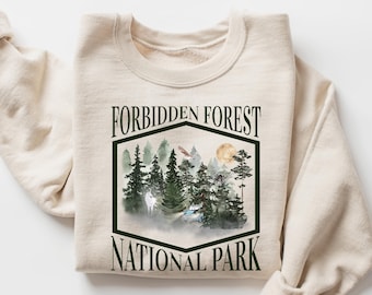 Forbidden Forest National Park Shirt, Forbidden Forest Sweatshirt, Wizarding World Tees, HP Inspired Shirts, Bookish Gift for Fan,Hiking Tee