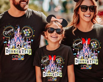 Custom Disney Family Vacation Shirts 2026, Disney Family Trip Shirt, Disney Trip Matching Shirts, Disneyland Family Squad Shirts, Disney Tee