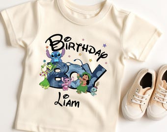 Stitch Birthday Shirt, Personalized Birthday Shirt, Custom Stitch Birthday Shirt, Stitch Birthday Girl Shirt, Stitch Birthday Family Shirts