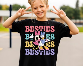 Disney Minnie and Daisy Besties Shirt, Disney Best Friends T-Shirt, WDW Girls Trip Sweatshirt, Disneyland Vacation Shirt, Gift for Girls
