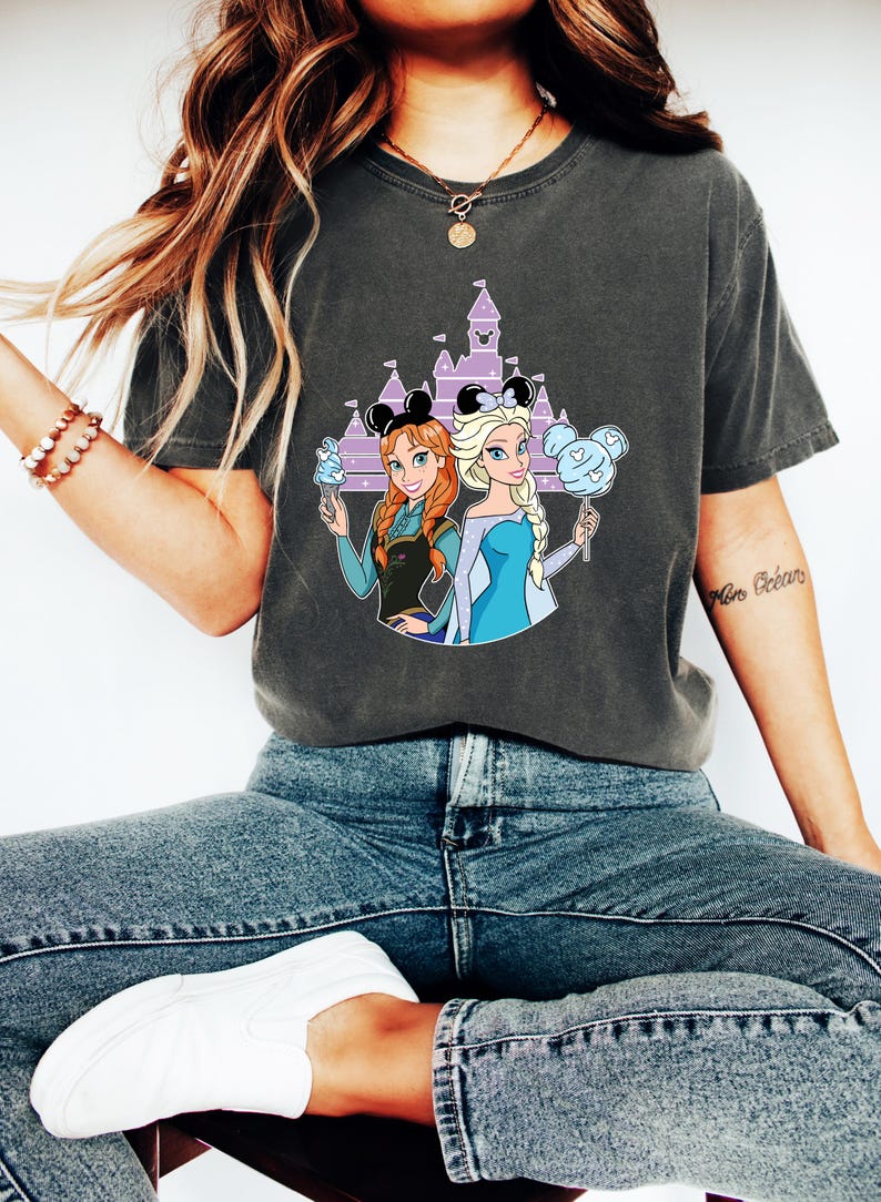 Princess Anna Shirt, Frozen Shirt, Frozen Anna Shirt, Princess Anna Shirt, Mickey Ears Tee, Frozen Characters, Disney Princess Shirts image 11