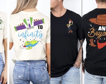 To Infinity And Beyond Couple Shirt, Toy Story Buzz And Woody, Disney Toy Story Shirt Matching, Toy Story Party, Mommy and Me, Kid Youth Tee
