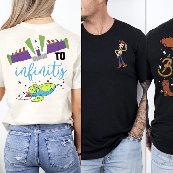To Infinity And Beyond Couple Shirt, Toy Story Buzz And Woody, Disney Toy Story Shirt Matching, Toy Story Party, Mommy and Me, Kid Youth Tee