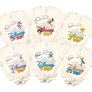 Personalized My First Disney Trip 2025 shirt, Custom Disney Family Trip Shirt, Disney Family Matching, Disney Vacation Shirt, Mickey Shirt