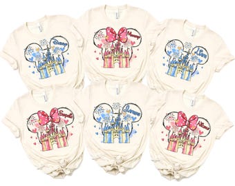Custom Disney Family Shirts, Disney Family Matching Shirt, Disney World Shirt, Disney Castle Fairytale Shirt, Disney Family Trip, Mickey Tee