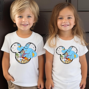 Disney Aladdin Shirt, Aladdin Genie Jasmine Abu Sweatshirt,Magic Kingdom Hoodie, Disneyland Family Matching Tee,Prince and Princess Matching