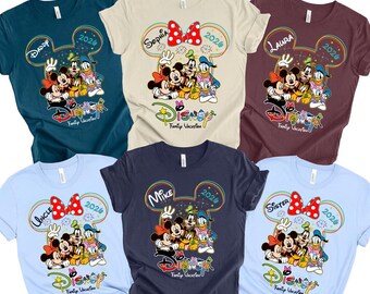 Custom Disney Family Vacation Shirts 2026, Disney Family Trip Shirt, Disney Trip Matching Shirts, Disneyland Family Squad Shirts, Disney Tee