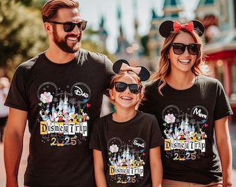 Custom Disney 2025 Shirt, 2025 Disney Tees, Disneyworld Shirts, Disney Trip Shirts, Disney Family Matching Shirt, Disney Vacation T-Shirt