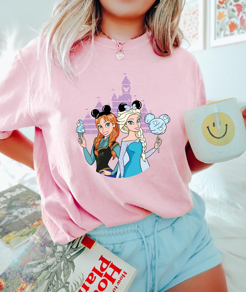 Princess Anna Shirt, Frozen Shirt, Frozen Anna Shirt, Princess Anna Shirt, Mickey Ears Tee, Frozen Characters, Disney Princess Shirts image 7